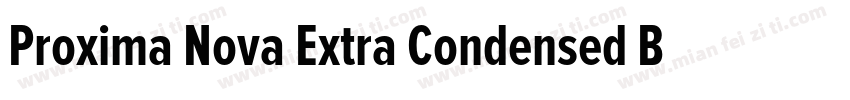 Proxima Nova Extra Condensed Bold字体转换